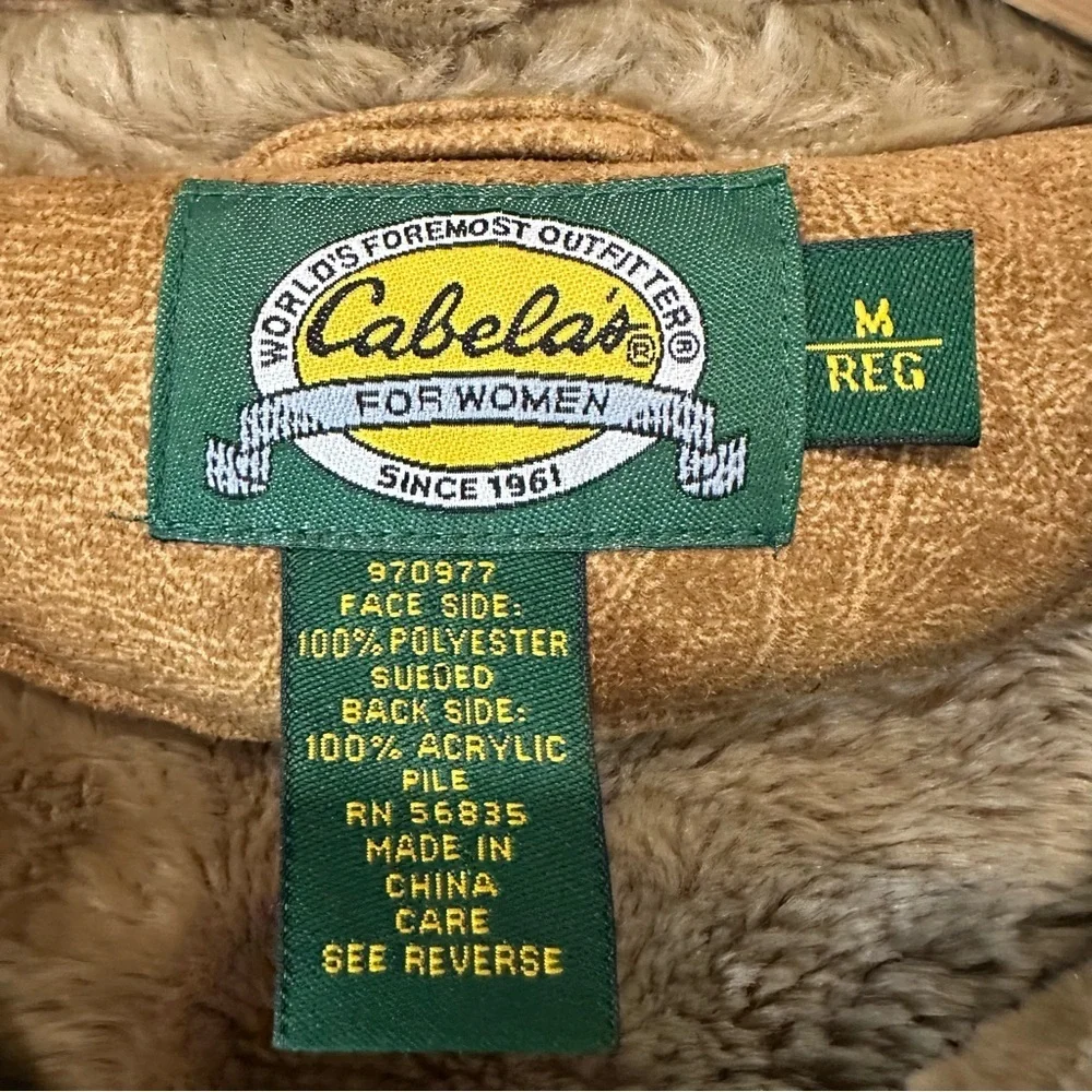 Cabela's Faux Suede Brown Women's Vest